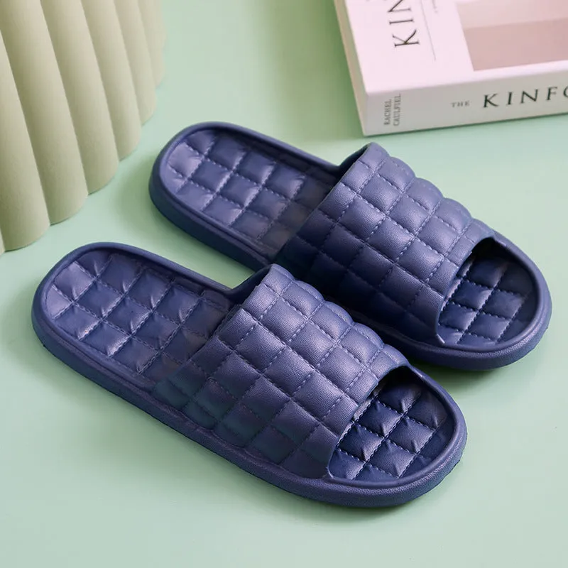 Couple summer slippers unisex EVA waterproof non-slip bathroom flip-flops in multiple colours