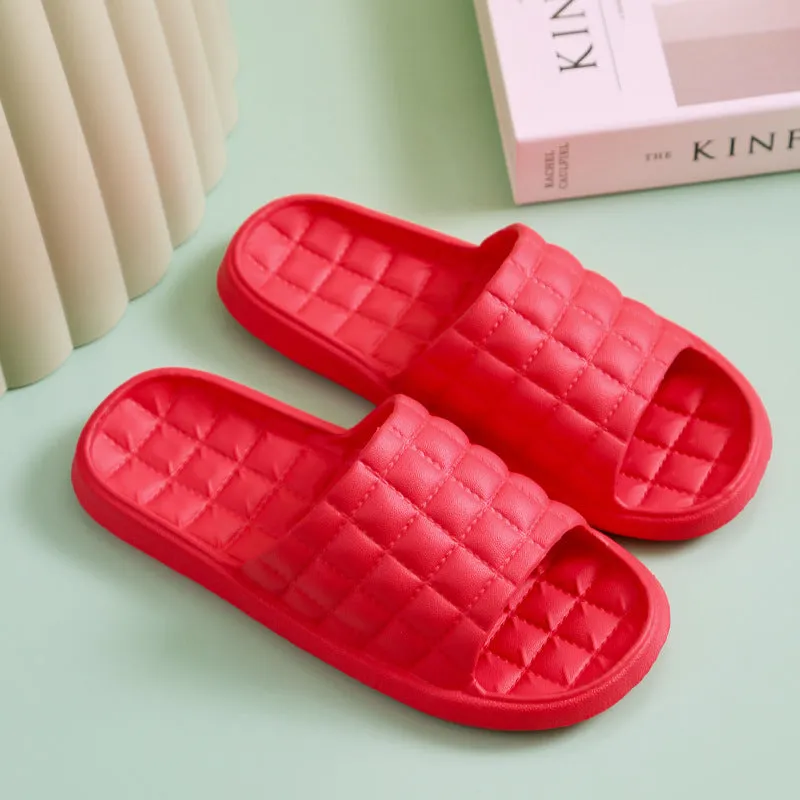 Couple summer slippers unisex EVA waterproof non-slip bathroom flip-flops in multiple colours