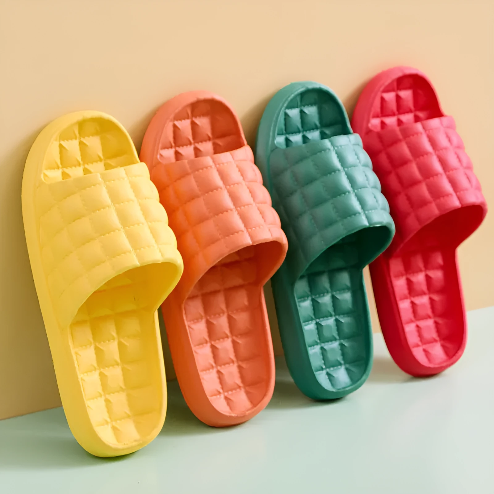 Couple summer slippers unisex EVA waterproof non-slip bathroom flip-flops in multiple colours