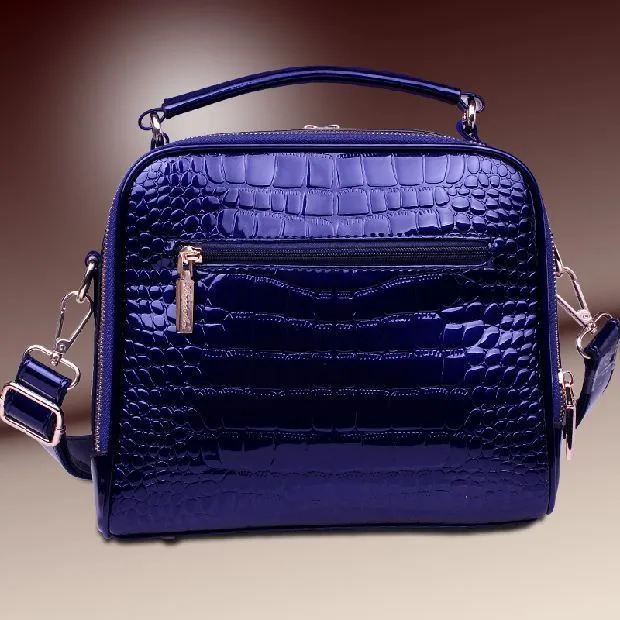 Fashion lady handbag in PU leather, cross-body and shoulder bag design, 22x26x13 cm, available in six colours