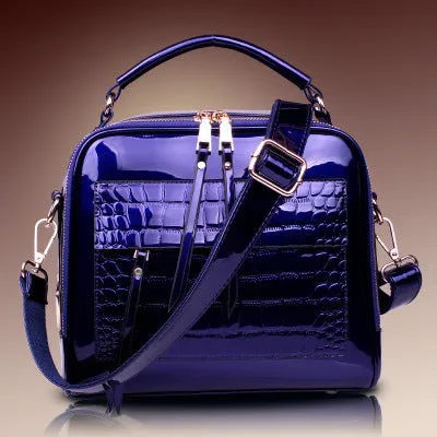 Fashion lady handbag in PU leather, cross-body and shoulder bag design, 22x26x13 cm, available in six colours
