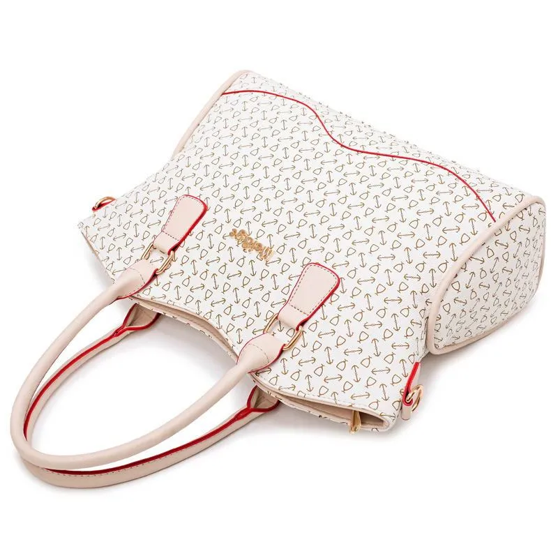Women's soft PU shoulder bag in horizontal square shape with zipper closure, available in blue, pink, beige, and brown