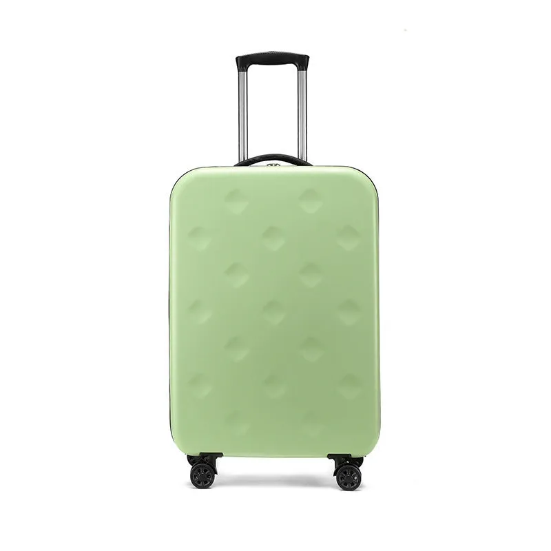 Hard shell folding rod case in grey with universal wheels and pull rod, 20 inch size
