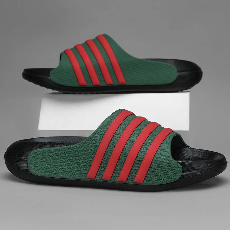 Unisex casual slippers with EVA sole and PVC upper in multiple colour options