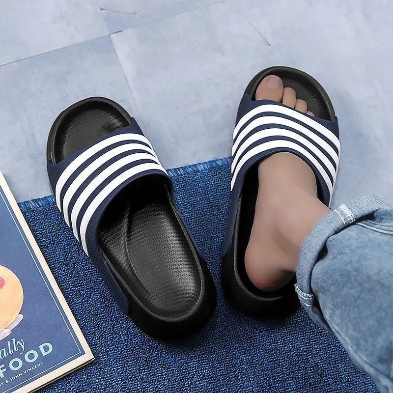 Unisex casual slippers with EVA sole and PVC upper in multiple colour options