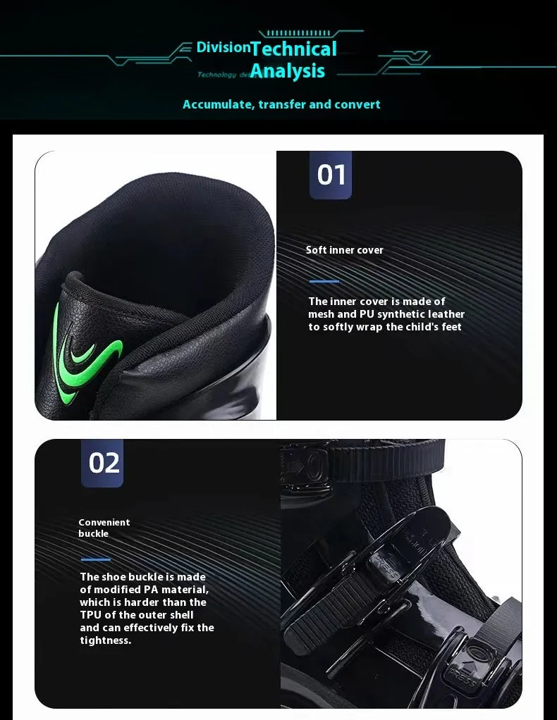 TPU sports bouncing machine shoes in multiple colour options on a white background.