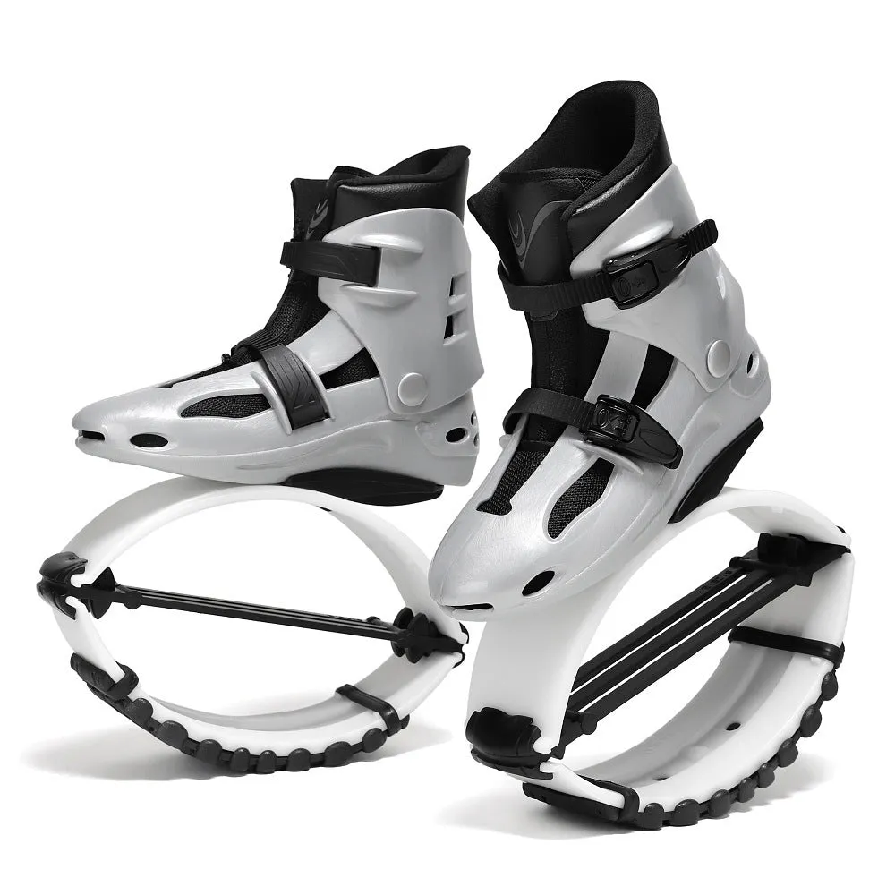 TPU sports bouncing machine shoes in multiple colour options on a white background.