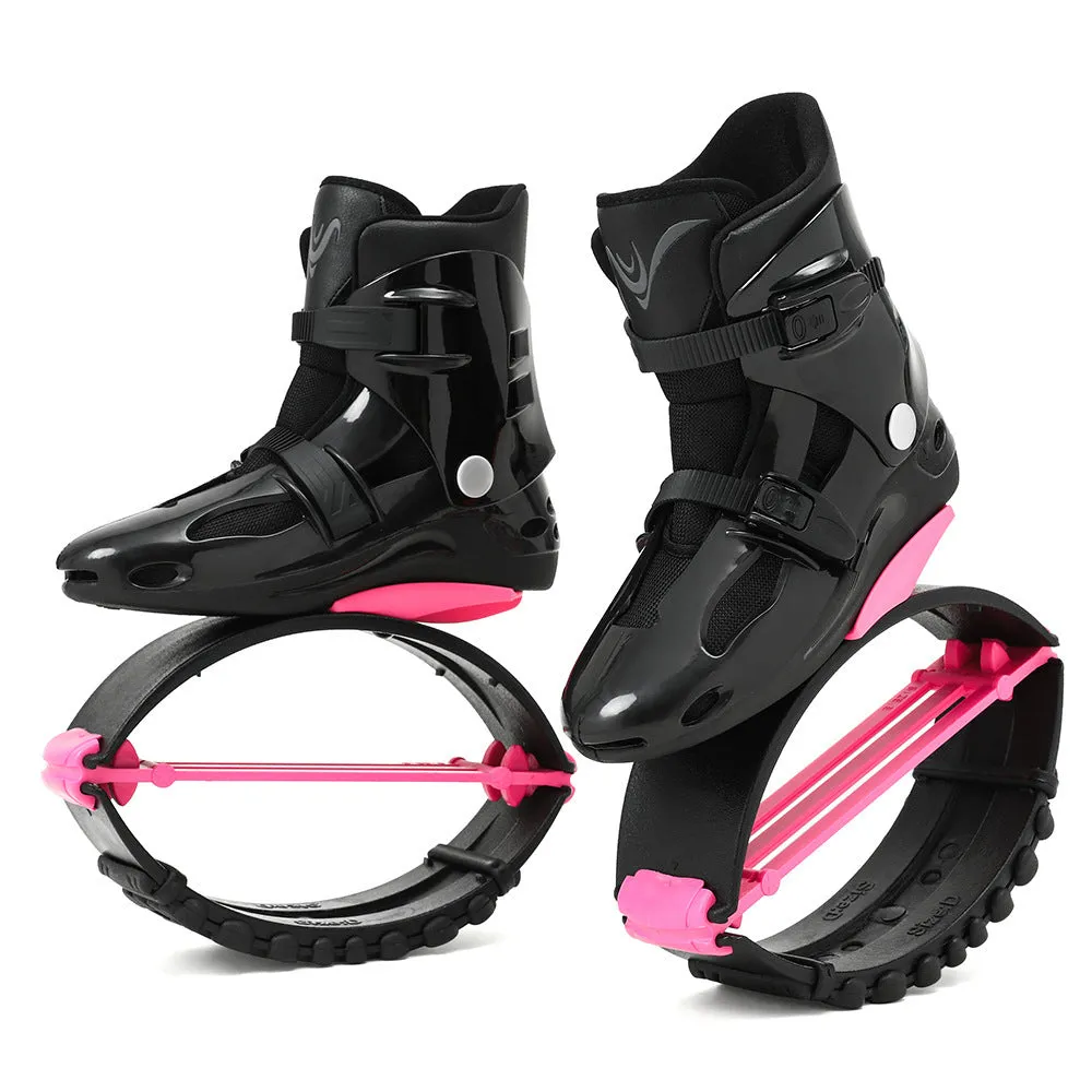 TPU sports bouncing machine shoes in multiple colour options on a white background.