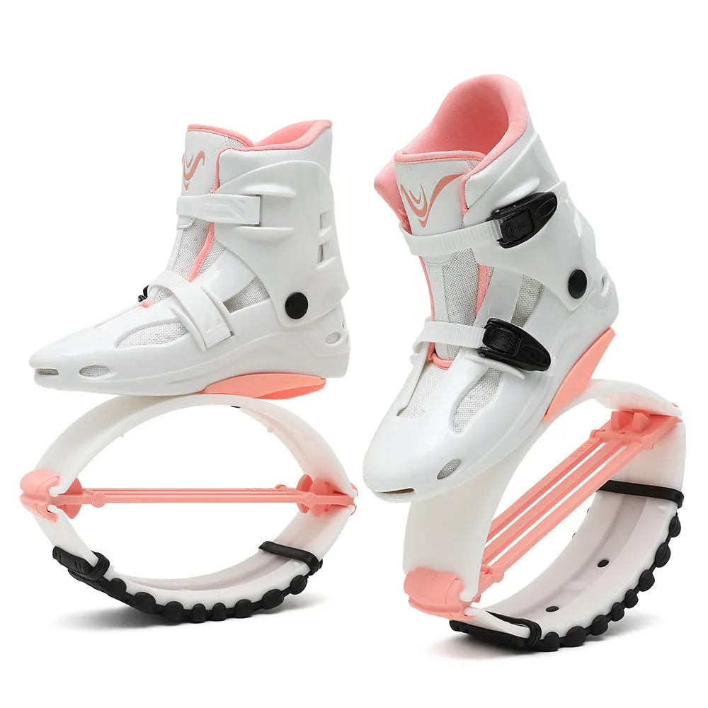 TPU sports bouncing machine shoes in multiple colour options on a white background.