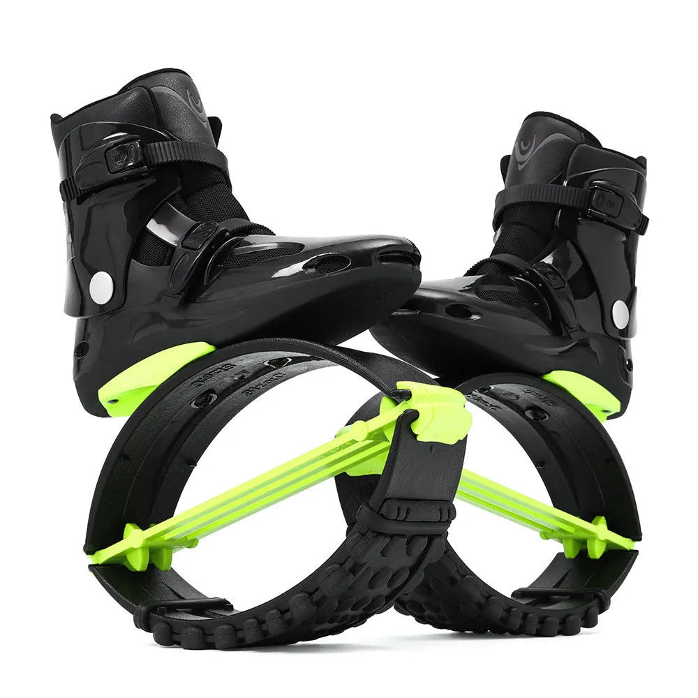 TPU sports bouncing machine shoes in multiple colour options on a white background.