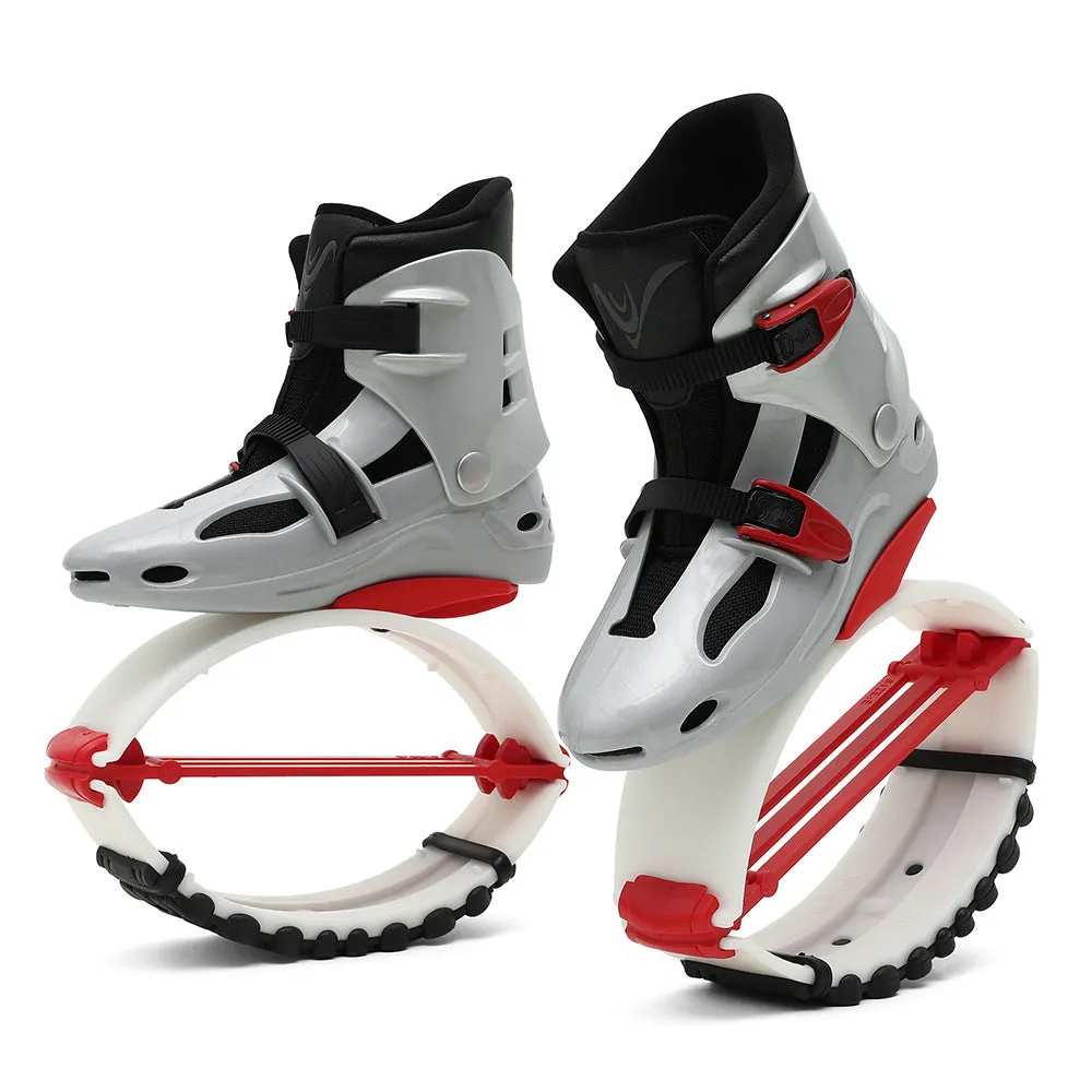 TPU sports bouncing machine shoes in multiple colour options on a white background.