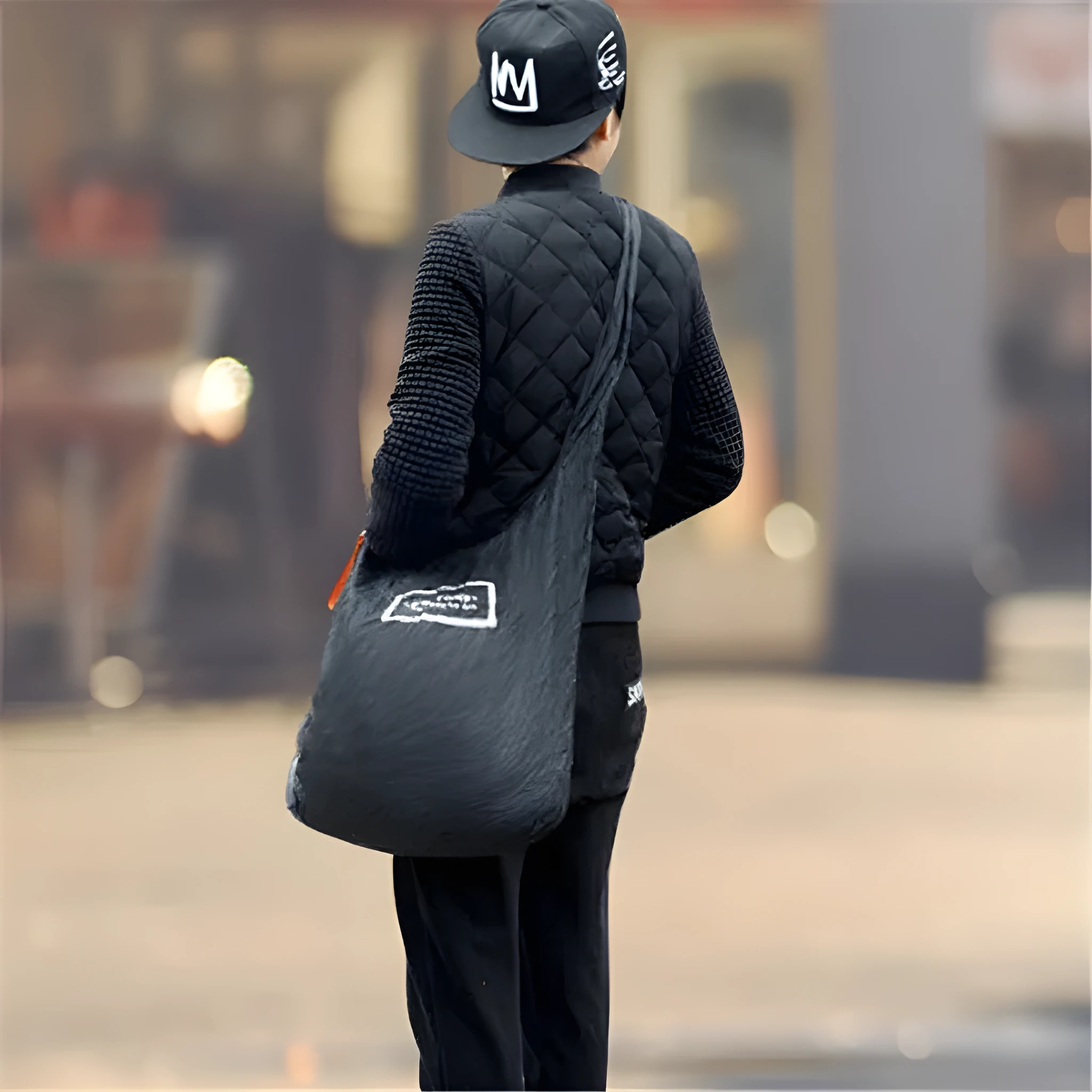 Disc folding portable shopping bag in red unfolded showing 33x40x10cm size with compact 10.5cm disc beside it