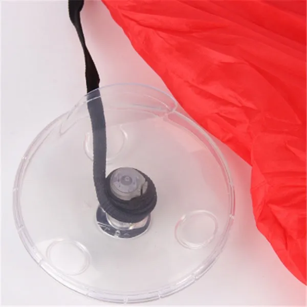 Disc folding portable shopping bag in red unfolded showing 33x40x10cm size with compact 10.5cm disc beside it