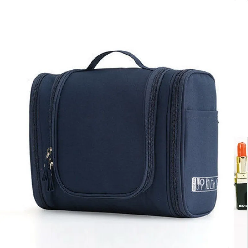 Travel waterproof cosmetic bag in ABS material, available in green, with zipper closure