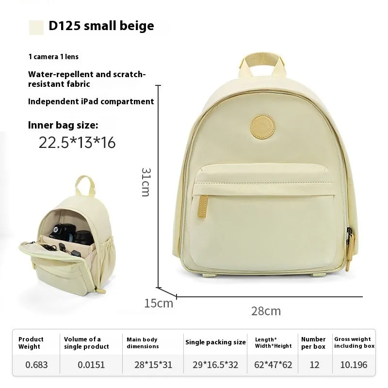 Green polyester shoulder camera bag for women with a curved strap and front patchwork panel.