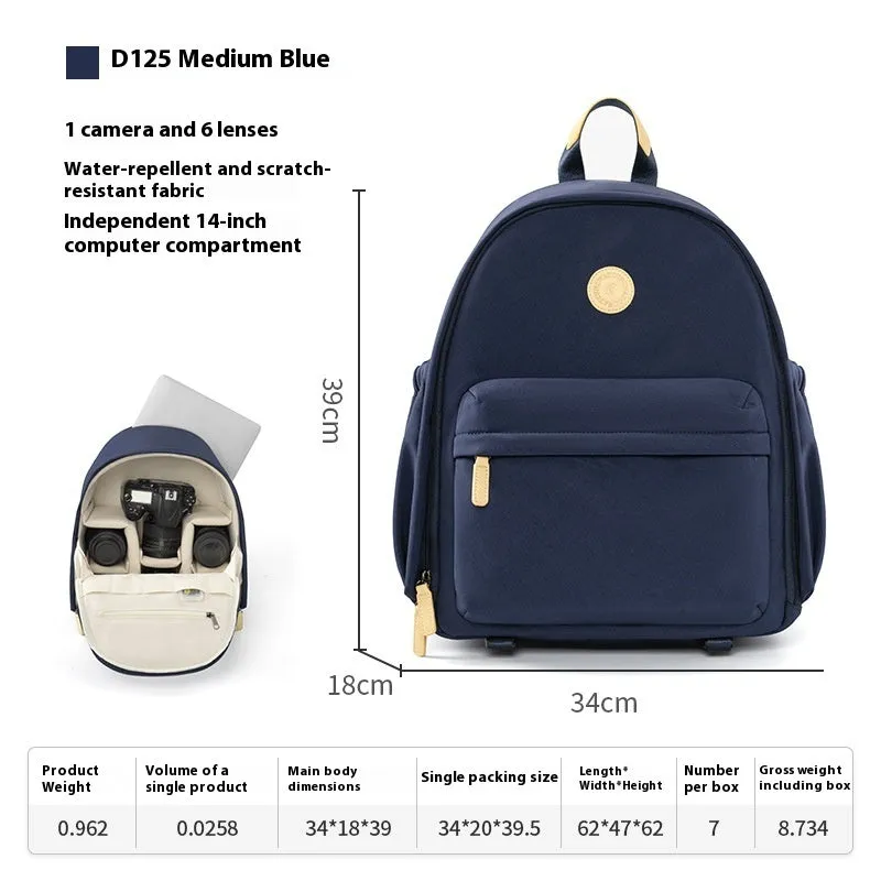 Green polyester shoulder camera bag for women with a curved strap and front patchwork panel.