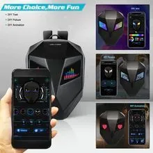 LED smart backpack with 48x48 full-colour screen, adjustable straps, and multiple compartments