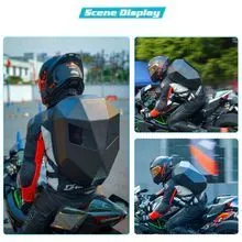 LED smart backpack with 48x48 full-colour screen, adjustable straps, and multiple compartments