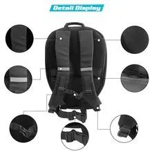 LED smart backpack with 48x48 full-colour screen, adjustable straps, and multiple compartments