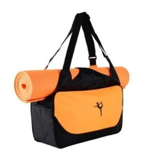Waterproof Oxford cloth yoga backpack pillow bag in Black with 56-75L capacity