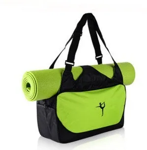 Waterproof Oxford cloth yoga backpack pillow bag in Black with 56-75L capacity
