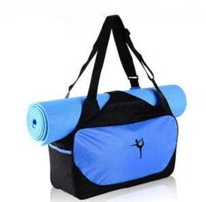 Waterproof Oxford cloth yoga backpack pillow bag in Black with 56-75L capacity