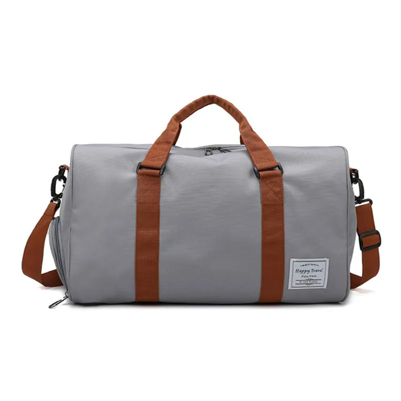 Large Oxford cloth travel duffel bag with waterproof design and independent shoe storage for gym and travel use