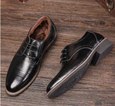Men's plain toe dress shoes with rivet details, rubber sole, available in black, blue, brown, yellow, sizes 38-48