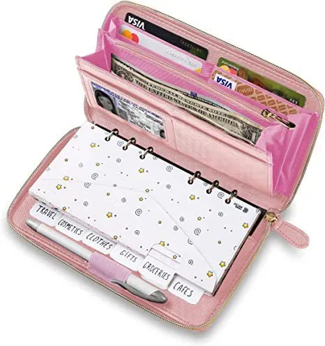 PU leather anti-theft RFID blocking card holder wallet showing colour options