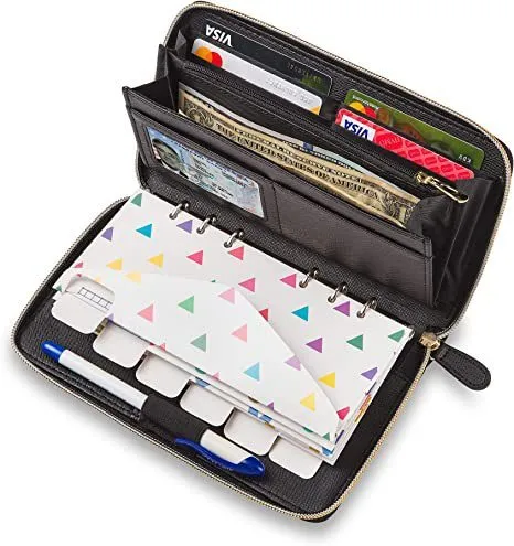 PU leather anti-theft RFID blocking card holder wallet showing colour options