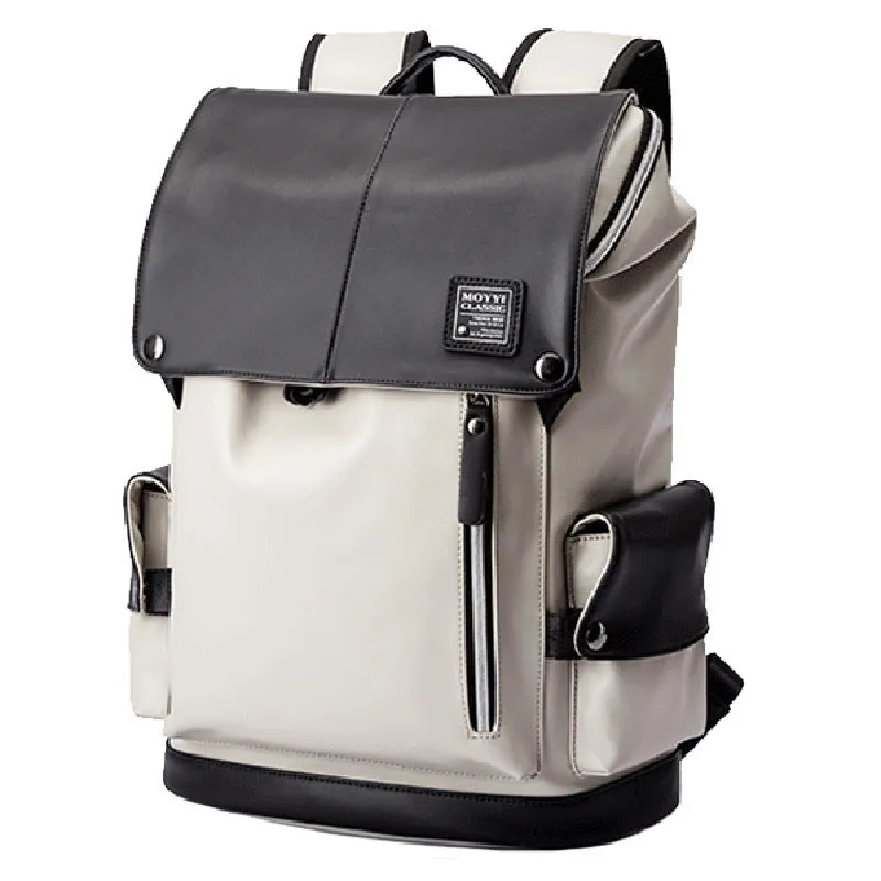 Women's square vertical PU handbag with cover bag and car suture detail, black colour, 31x17x44cm