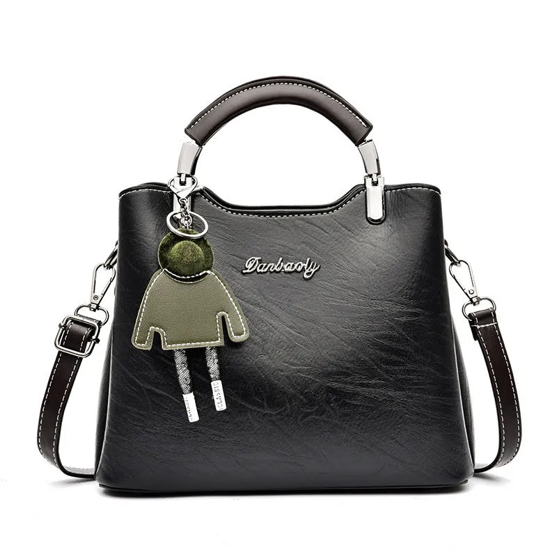 Simple Retro small handbag for women, PU crossbody bag, horizontal square shape, available in six colours