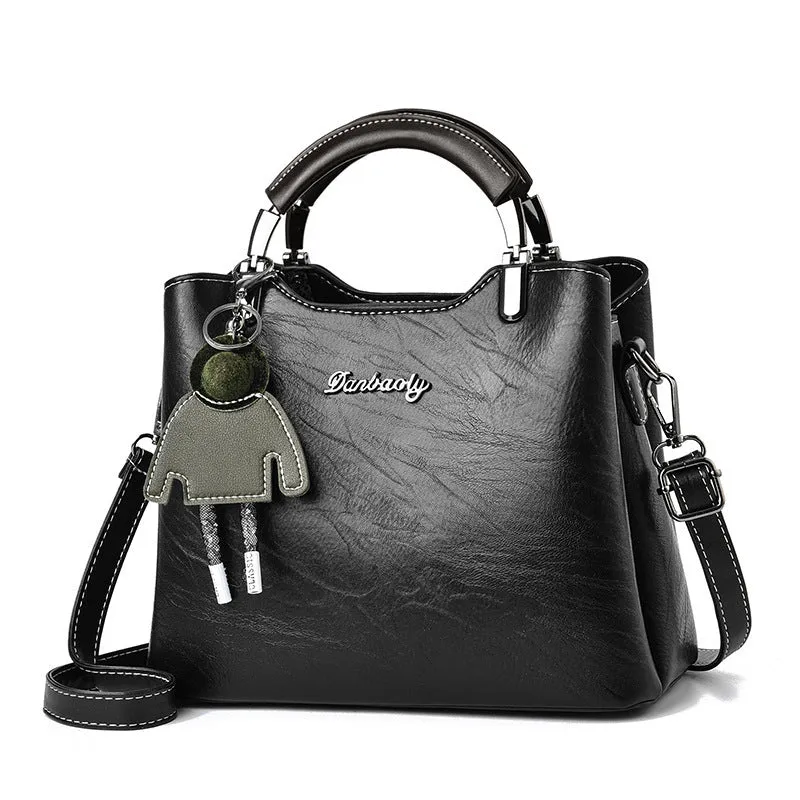 Simple Retro small handbag for women, PU crossbody bag, horizontal square shape, available in six colours