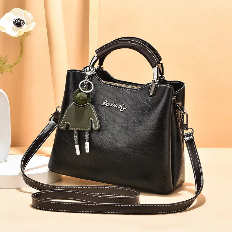 Simple Retro small handbag for women, PU crossbody bag, horizontal square shape, available in six colours