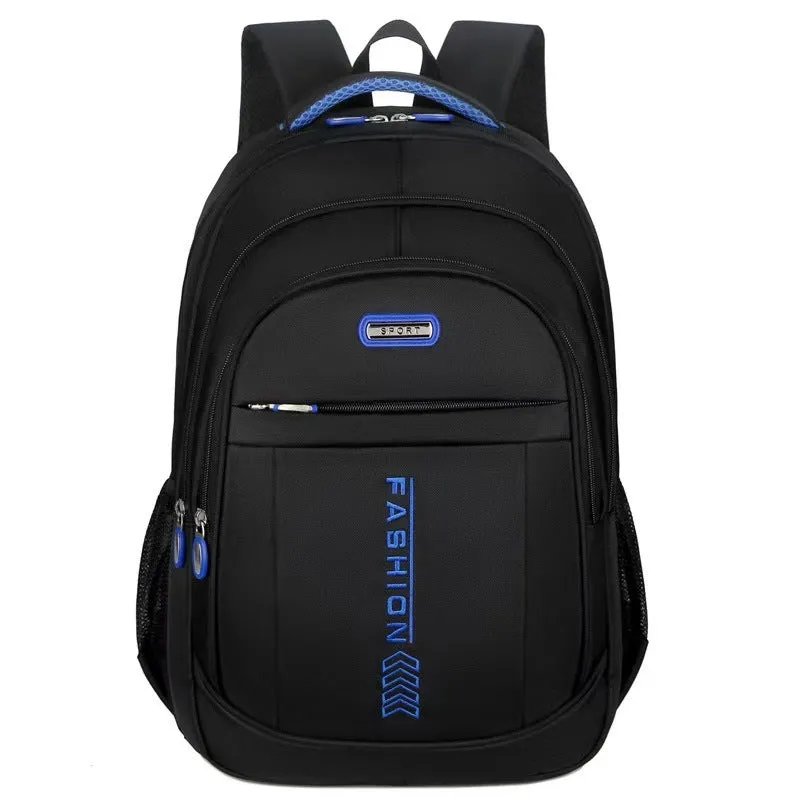 20-35 litre black Oxford cloth backpack with air pillow straps for business travel