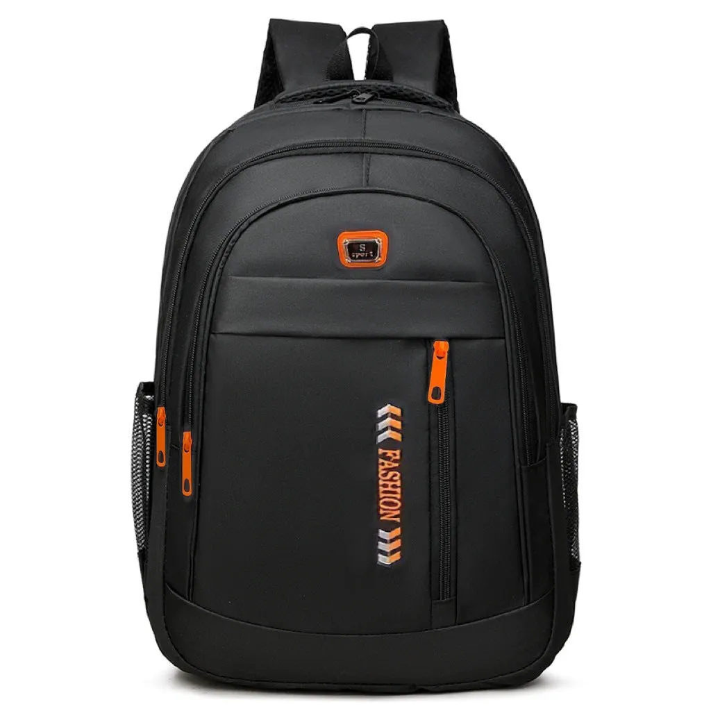 20-35 litre black Oxford cloth backpack with air pillow straps for business travel