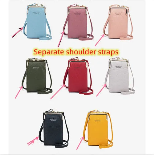 Compact diagonal shoulder bag in PU leather with lychee pattern, square vertical shape, 10x17x5cm, zipper closure
