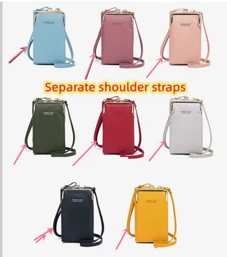 Compact diagonal shoulder bag in PU leather with lychee pattern, square vertical shape, 10x17x5cm, zipper closure
