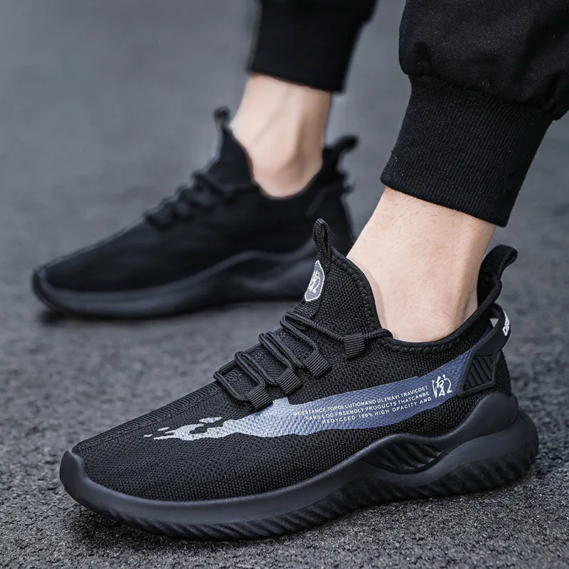 Men's casual canvas shoes low top round toe Korean net style in yellow colour on white background