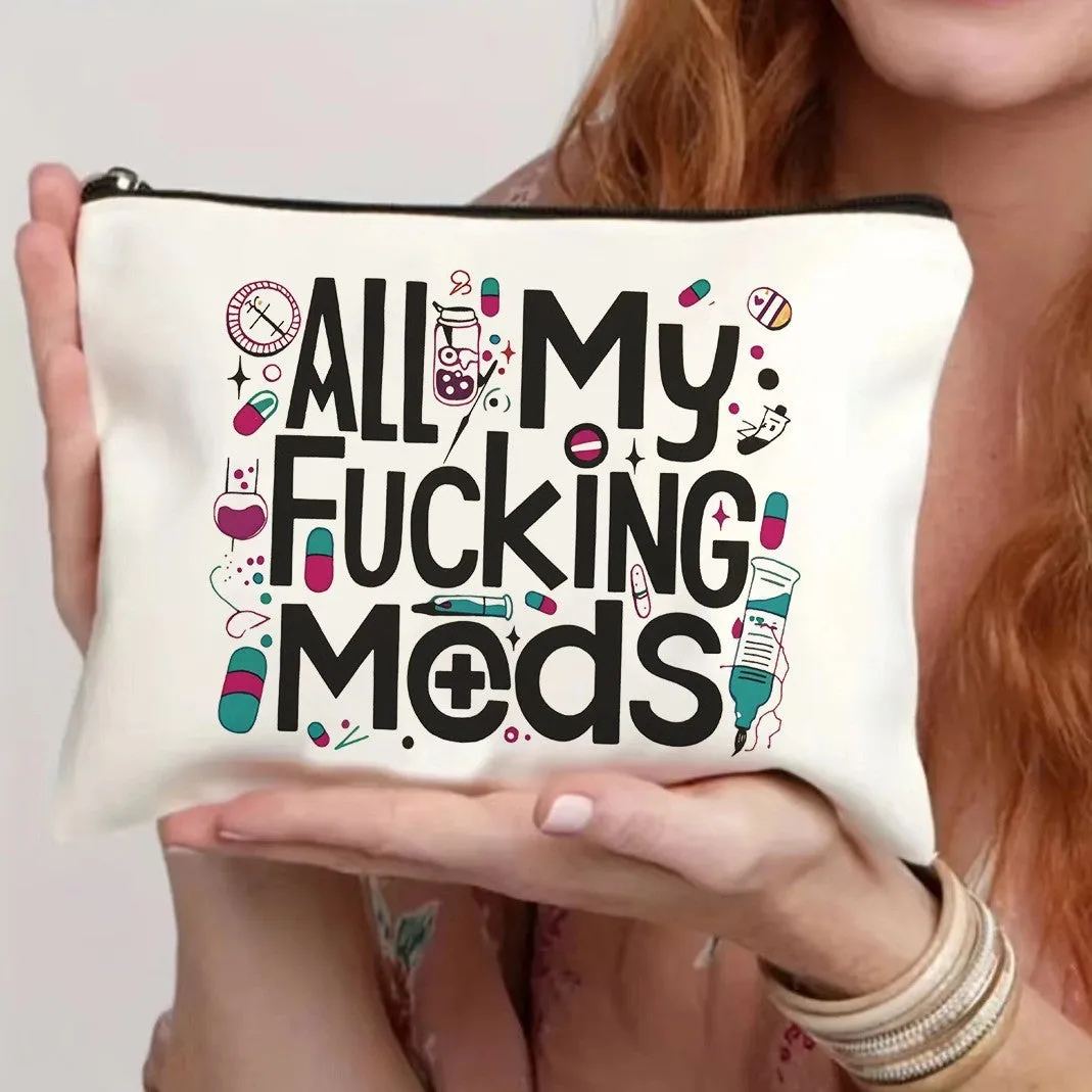 A lightweight polyester zipper cosmetic bag in one of five available colour choices.