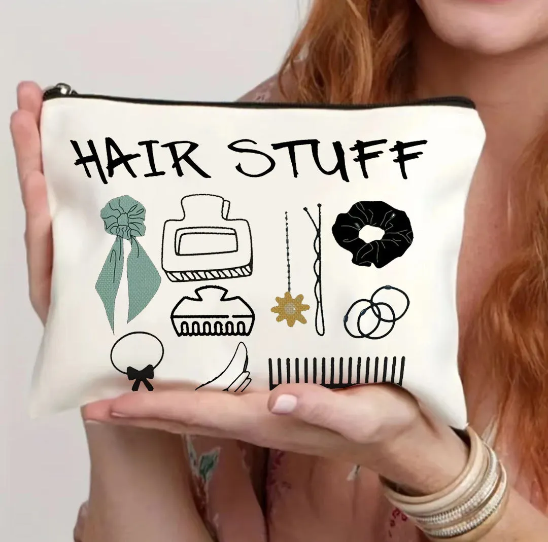 A lightweight polyester zipper cosmetic bag in one of five available colour choices.