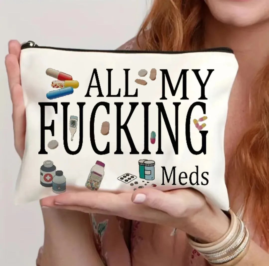 A lightweight polyester zipper cosmetic bag in one of five available colour choices.