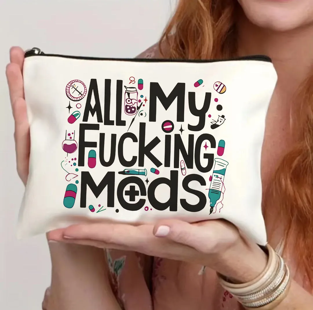 A lightweight polyester zipper cosmetic bag in one of five available colour choices.