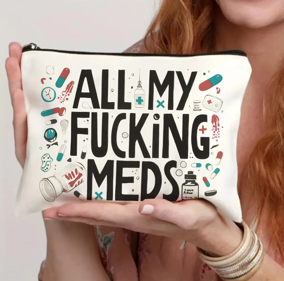 A lightweight polyester zipper cosmetic bag in one of five available colour choices.