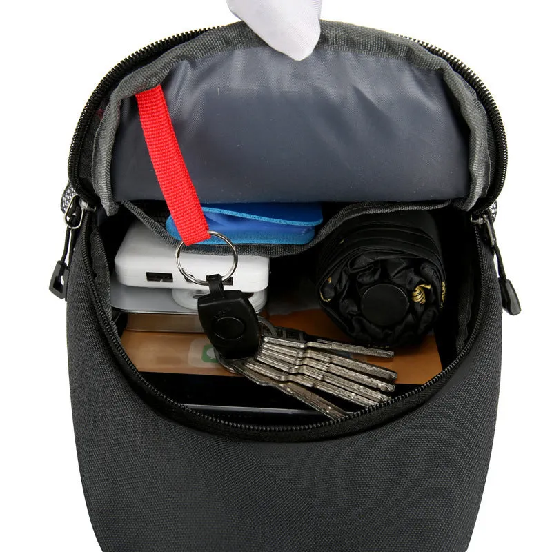Multifunctional men's shoulder crossbody bag in hard-wearing oxford cloth, large capacity, multiple colour options