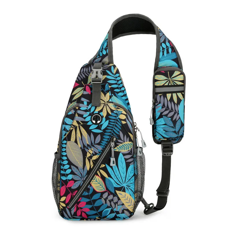 Multifunctional men's shoulder crossbody bag in hard-wearing oxford cloth, large capacity, multiple colour options