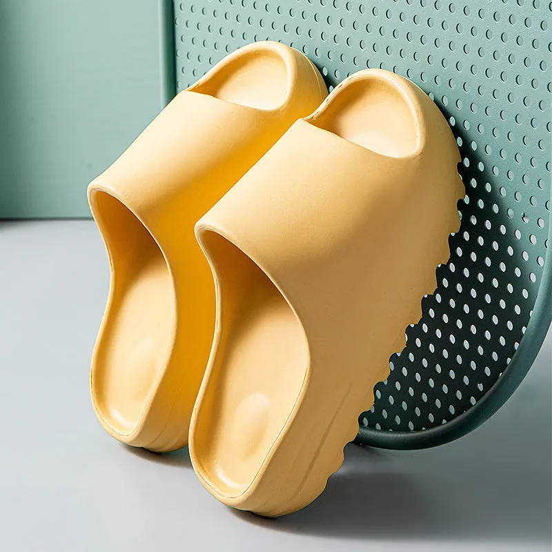 Unisex EVA flip flops beach slippers in multiple colours with injection-moulded sole