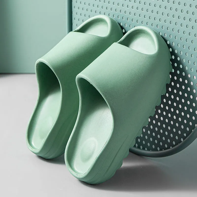 Unisex EVA flip flops beach slippers in multiple colours with injection-moulded sole