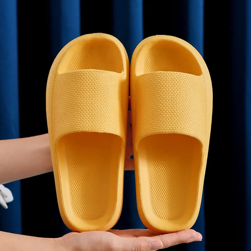 EVA flip flops slippers for women men soft anti-skid sole thick 3.5cm bathroom wear