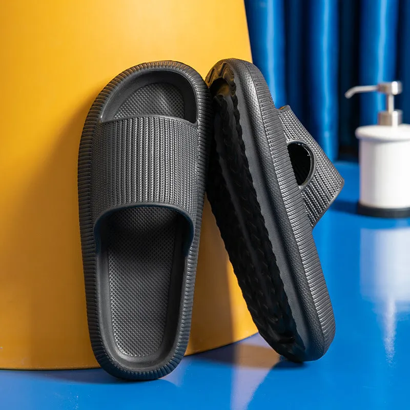 EVA flip flops slippers for women men soft anti-skid sole thick 3.5cm bathroom wear
